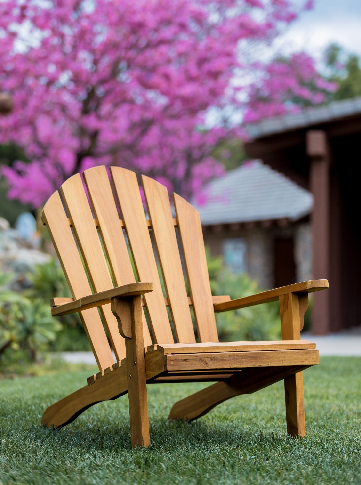 LuXeo Bali Teak Adirondack Chair